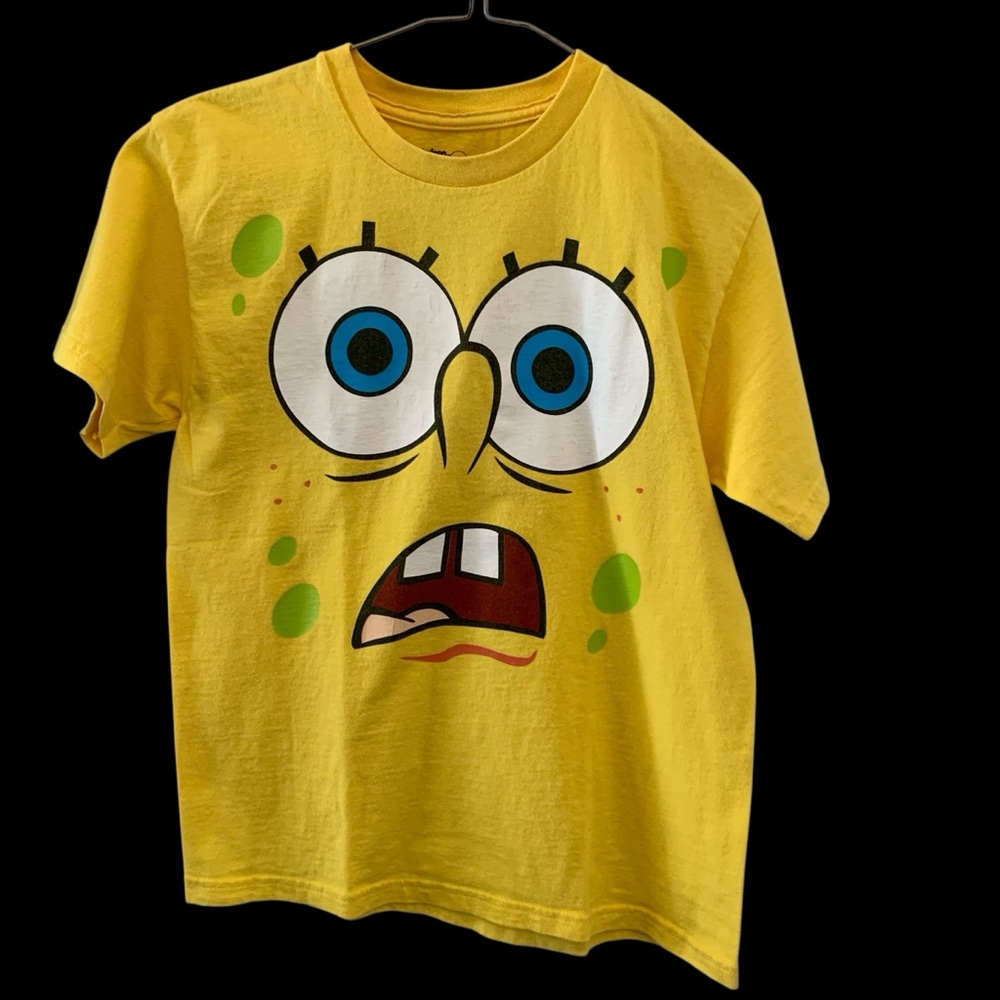 SpongeBob Squarepants Yellow Graphic Tee with Blue Eyes